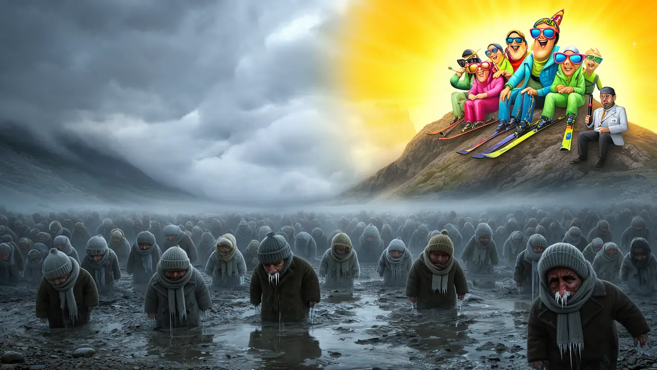 Cover art: Šedá deka nad republikou (Vánoce na blátě)
