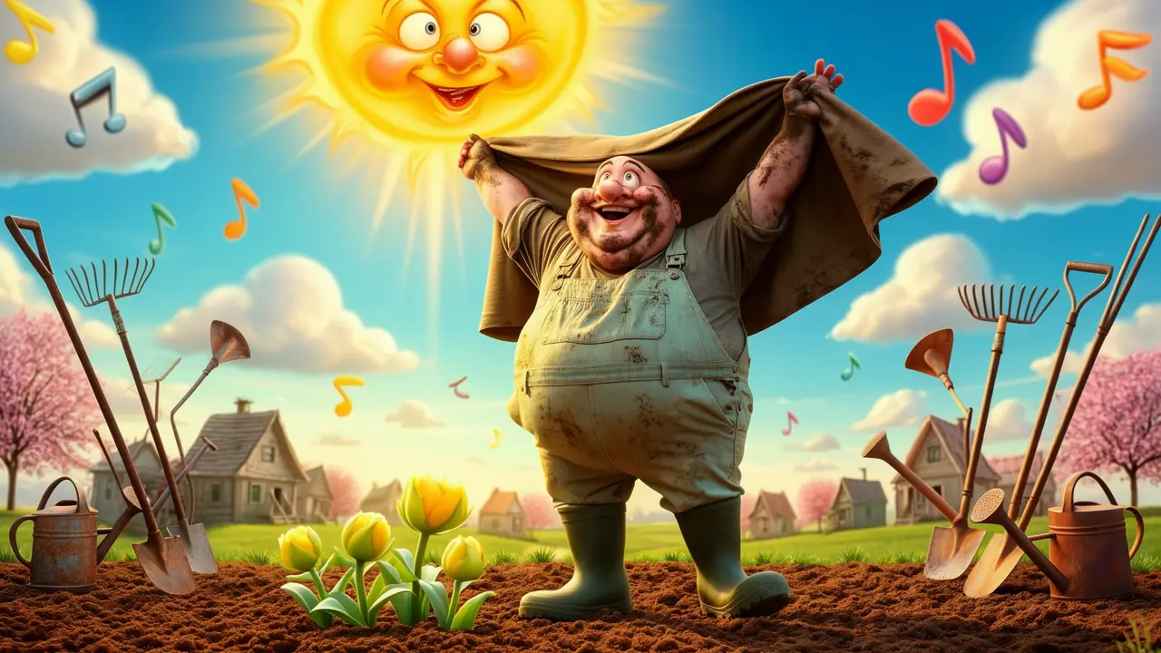 Cover art: Záhon dýchá a první jarní slunce hřeje