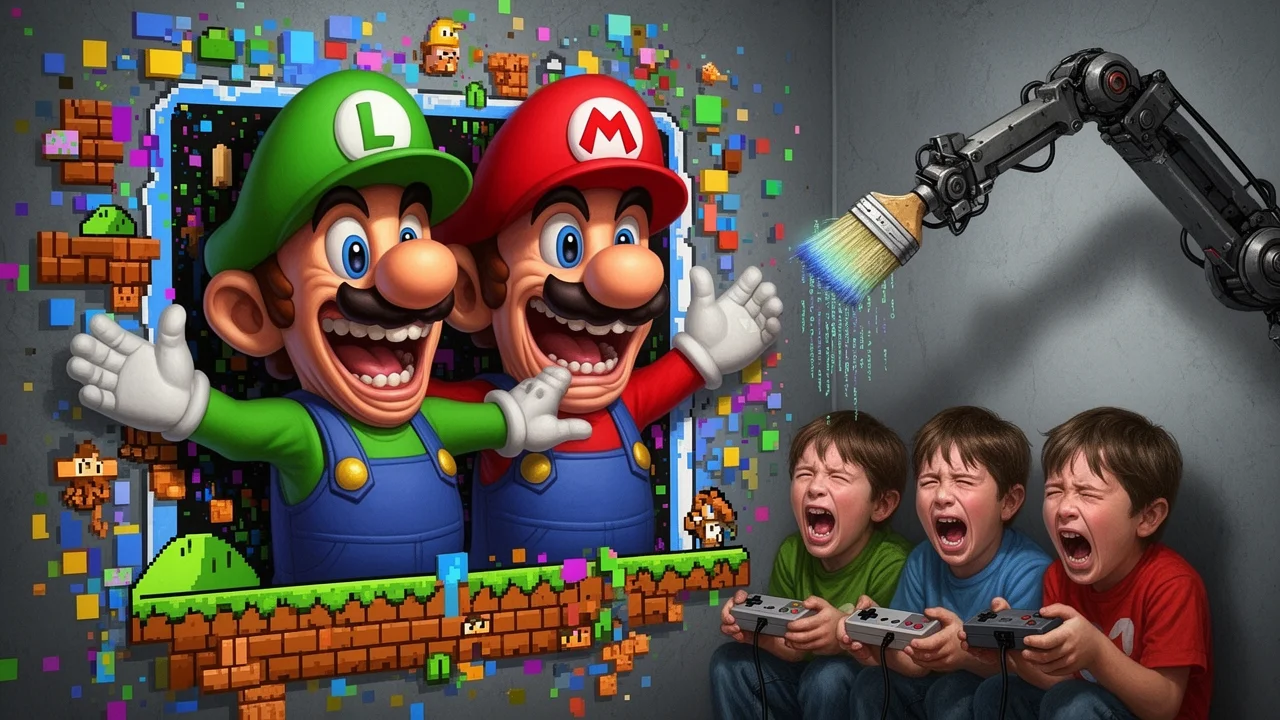 Cover art: Slavní instalatéři se vrací v digitální noční můře