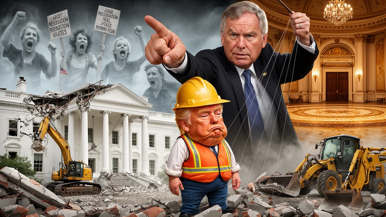Cover art: Prezident zboural dům a sál mu zakázali