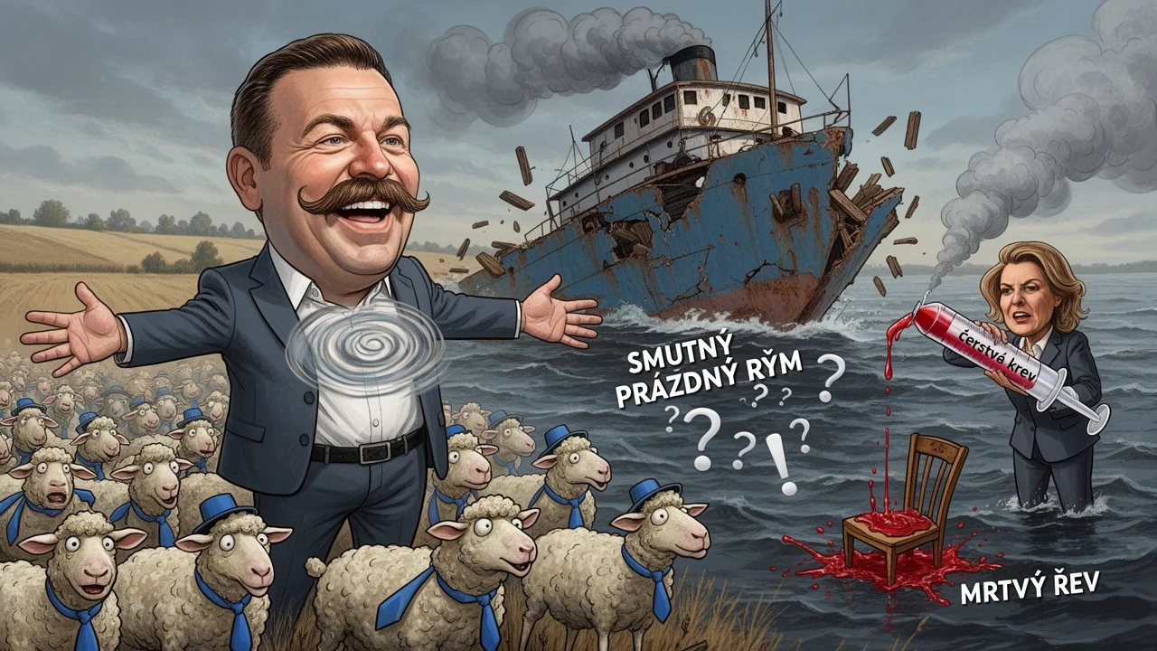 Cover art: Úsměvy na potápějící se lodi plné slibů