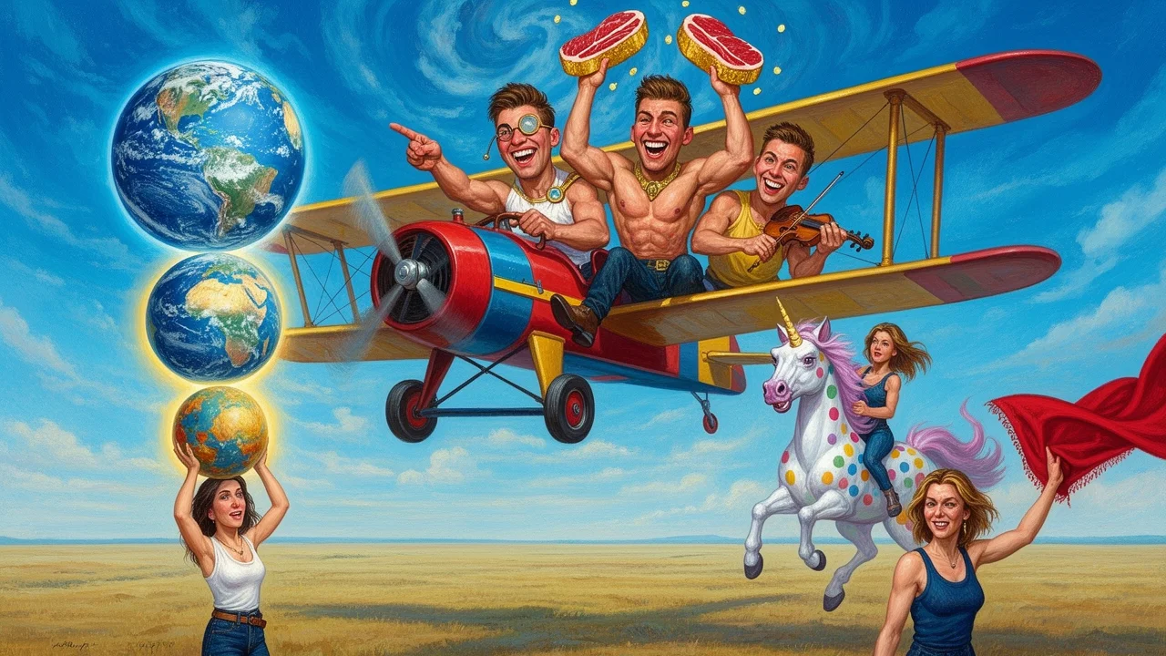 Cover art: Čtyři hřebci bez žen letí dobýt kazašskou step