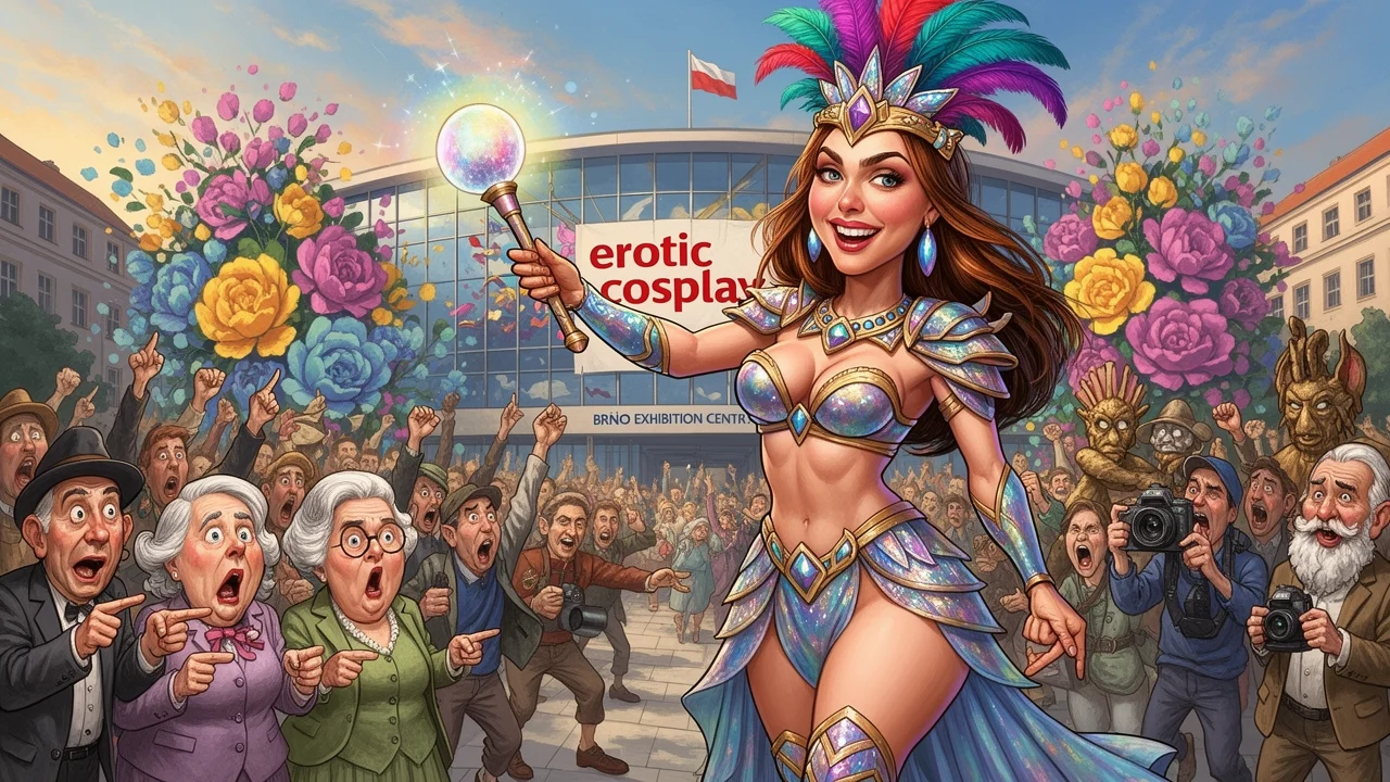 Cover art: Erotická hra s tělem na brněnském výstavišti