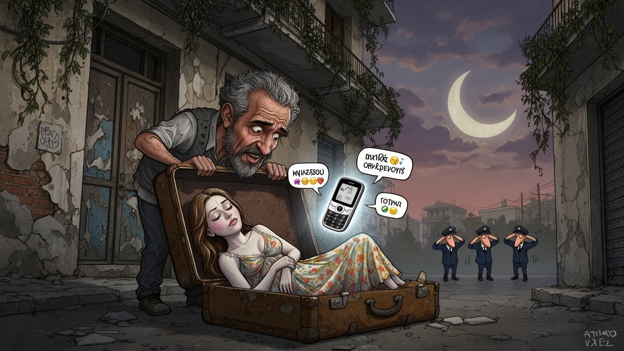 Cover art: Zprávy z kufru v Aténách aneb mobil žije dál
