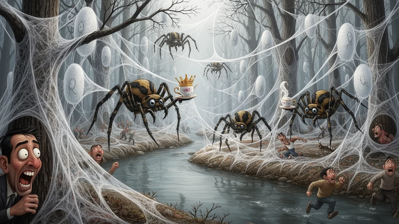 Cover art: Miliony pavouků u Jeruzaléma vytvořily bílý závoj
