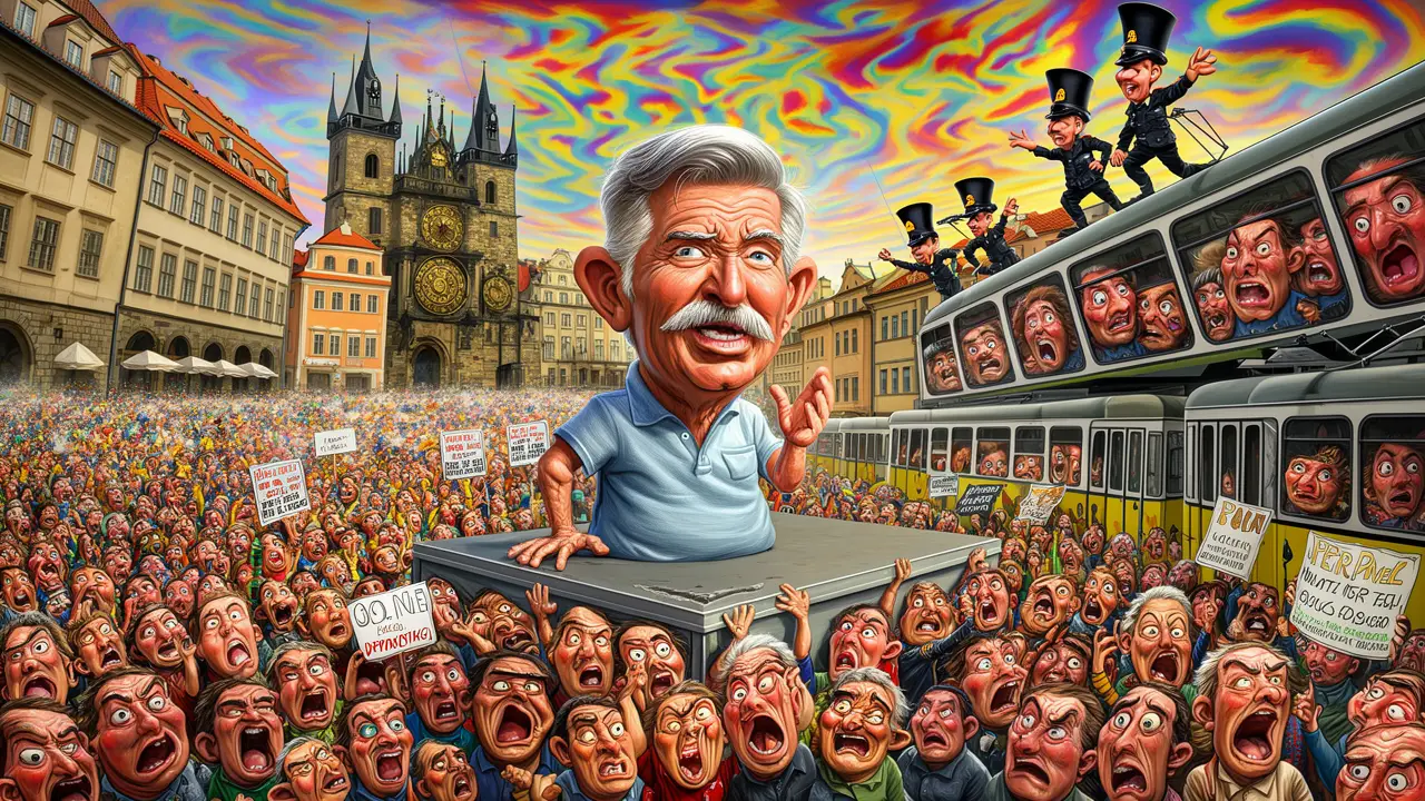 Cover art: Devadesát tisíc hlav, co ucpalo Prahu v touze po novém řádu