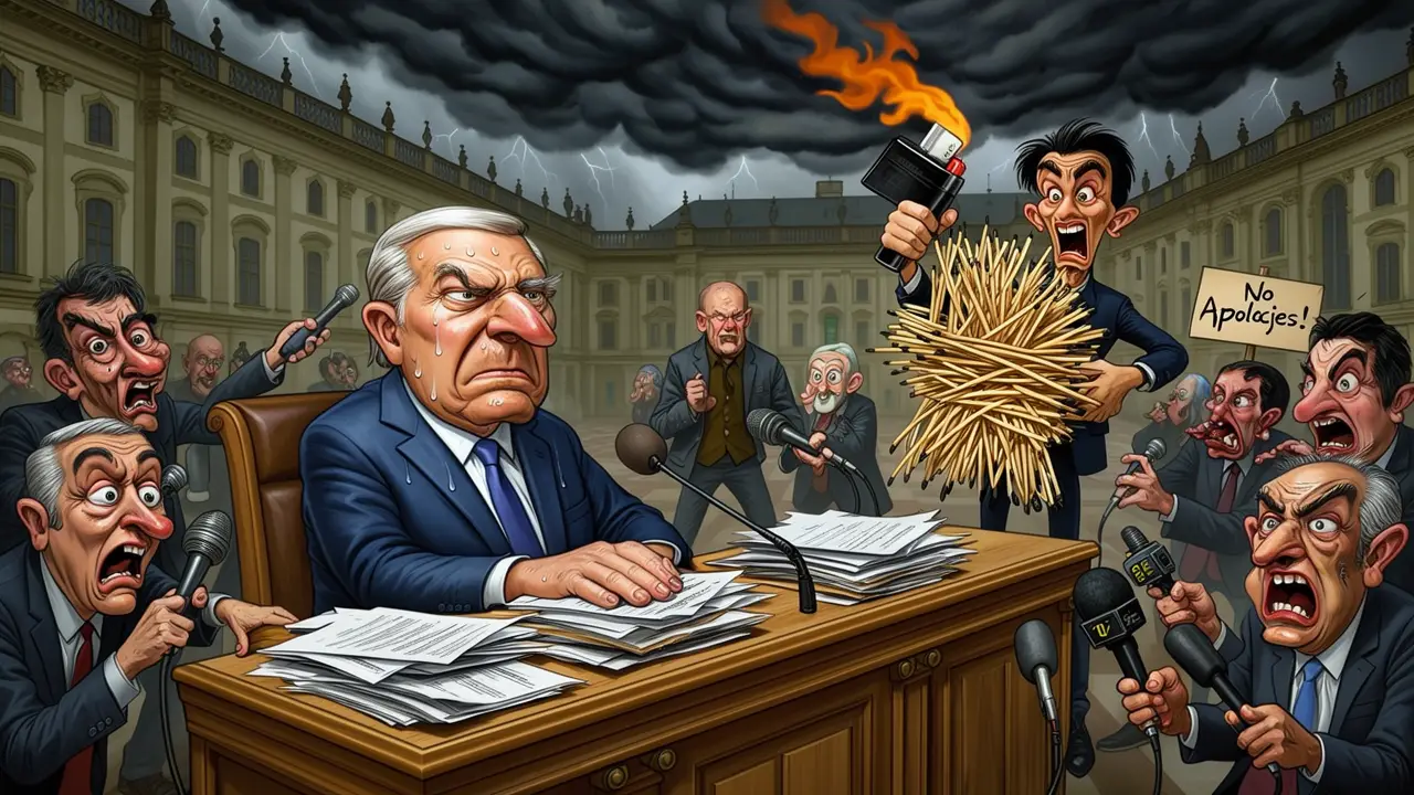 Cover art: Hradní ticho a spálené mosty v učebnicích