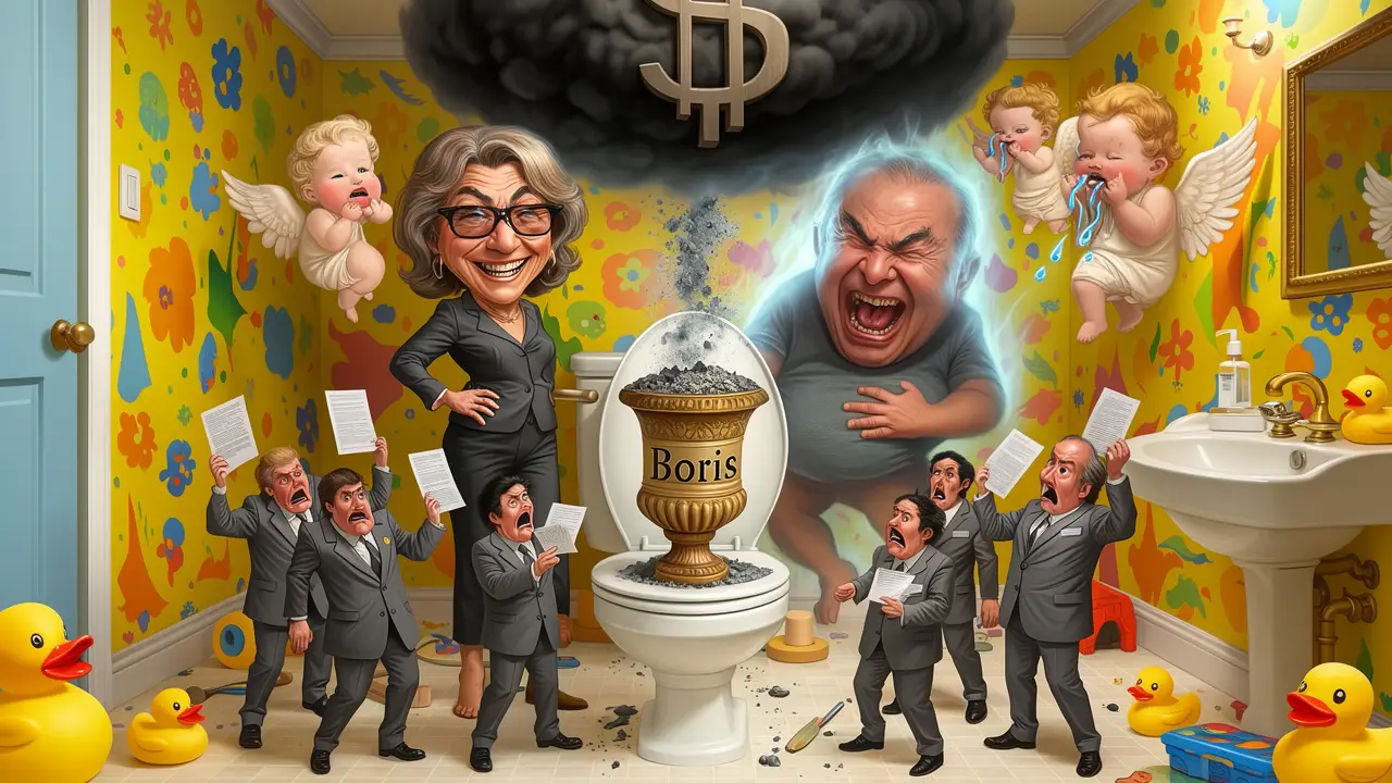 Cover art: Absurdní pokuta za urnu na poličce u toalety