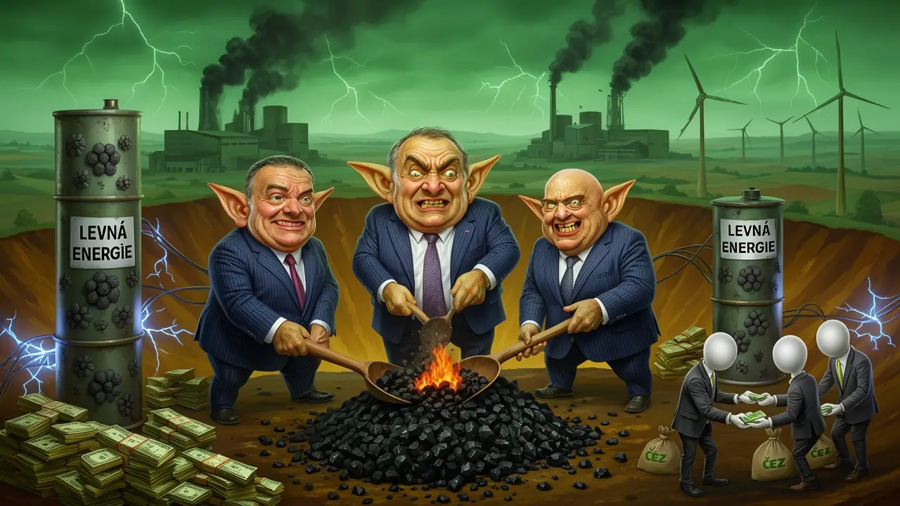 Cover art: Fosilní králové zachraňují klima pro tučný zisk