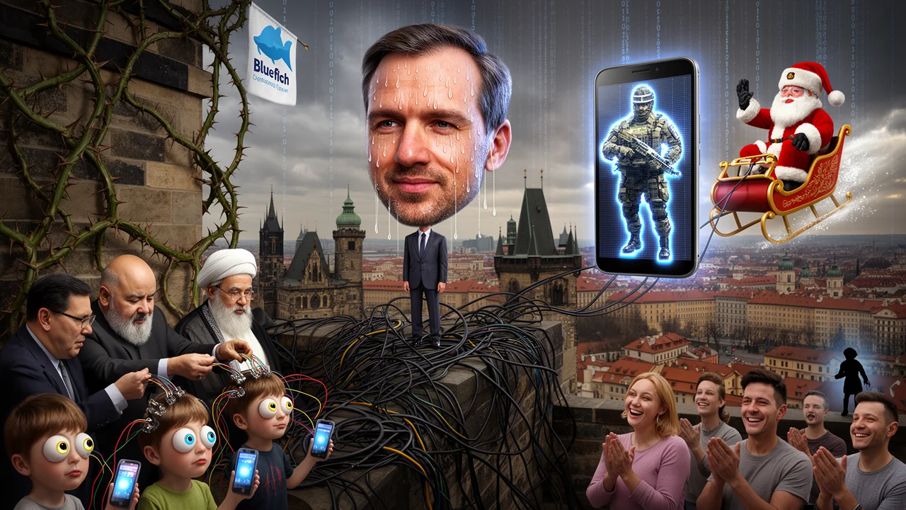 Cover art: Časovaná puma v dětské dlani za spoustu lajků