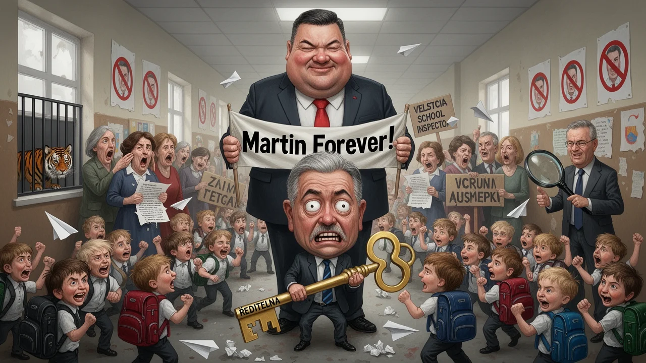 Cover art: Absurdní divadlo s ředitelem, který nechtěl odejít