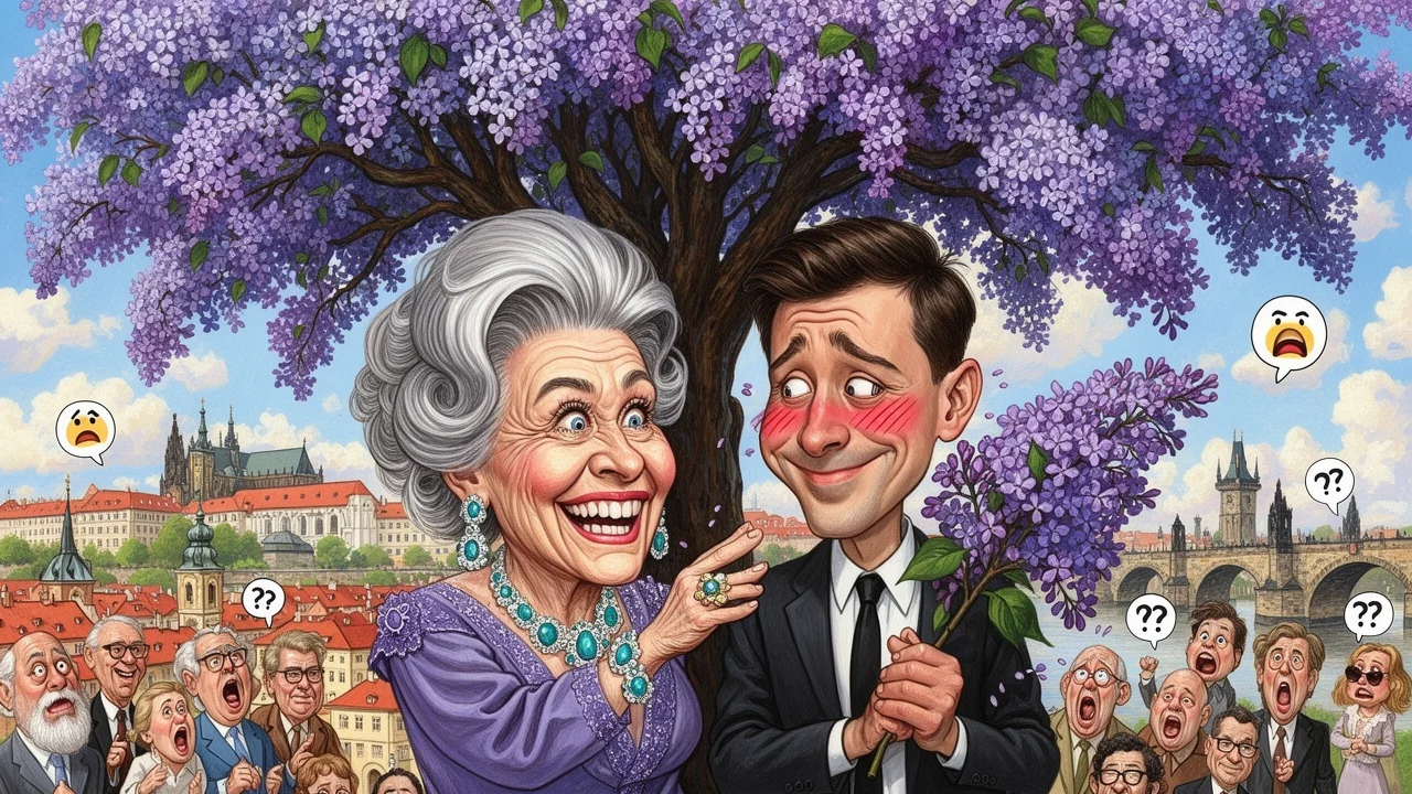 Cover art: Vášnivý polibek vdovy baví republiku