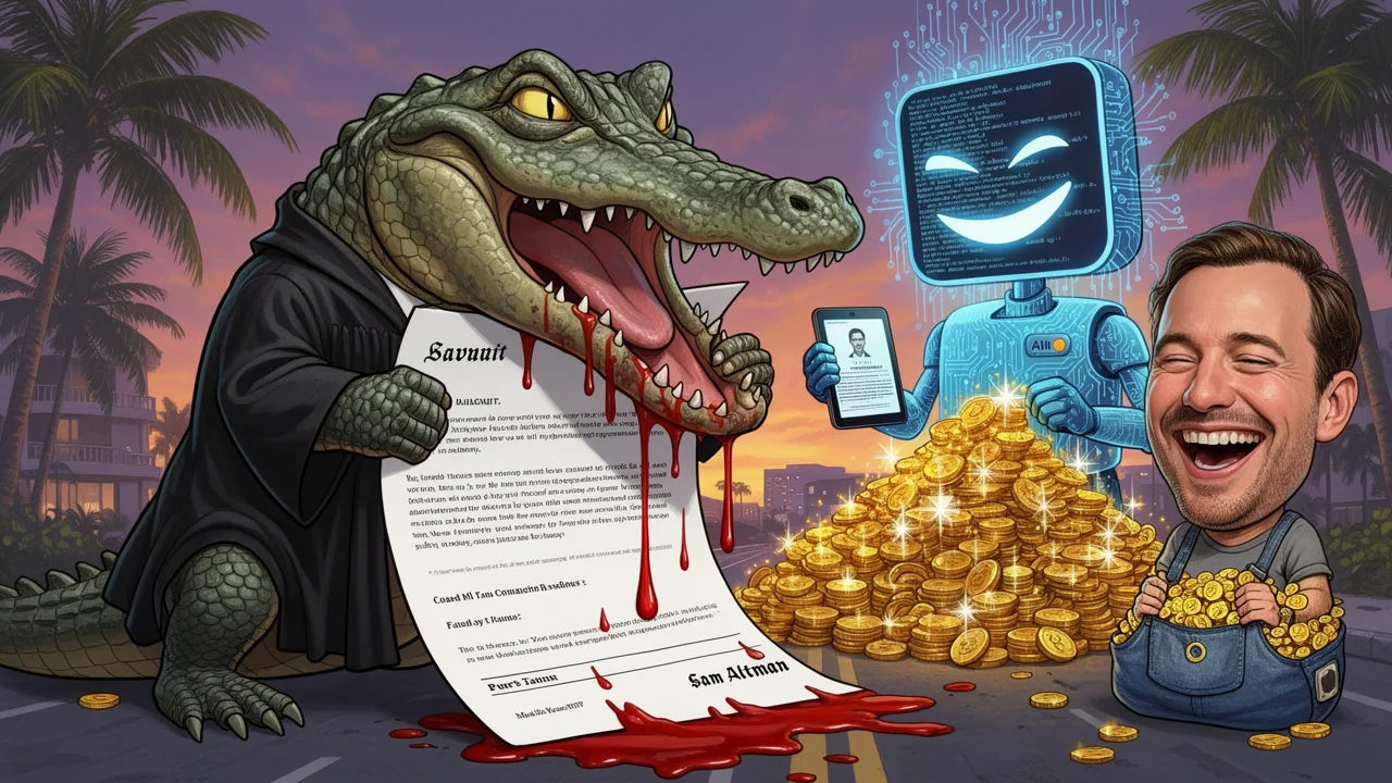 Cover art: Florida žaluje robota, co lidem radil umírat