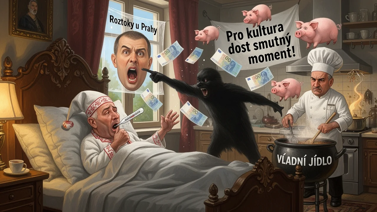 Cover art: Ministr hledá osm miliard s těžkou angínou