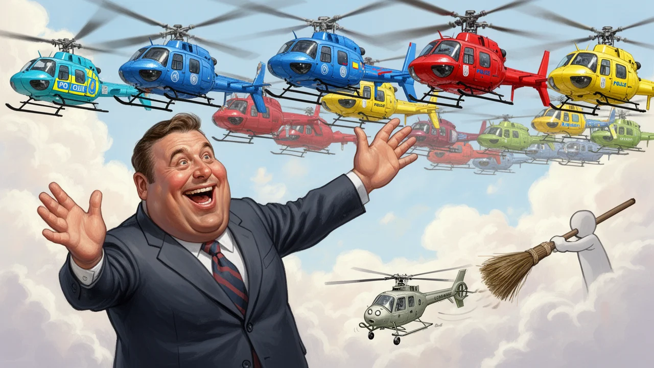 Cover art: Nákup helikoptér, kde soutěžil jen jeden velký hráč