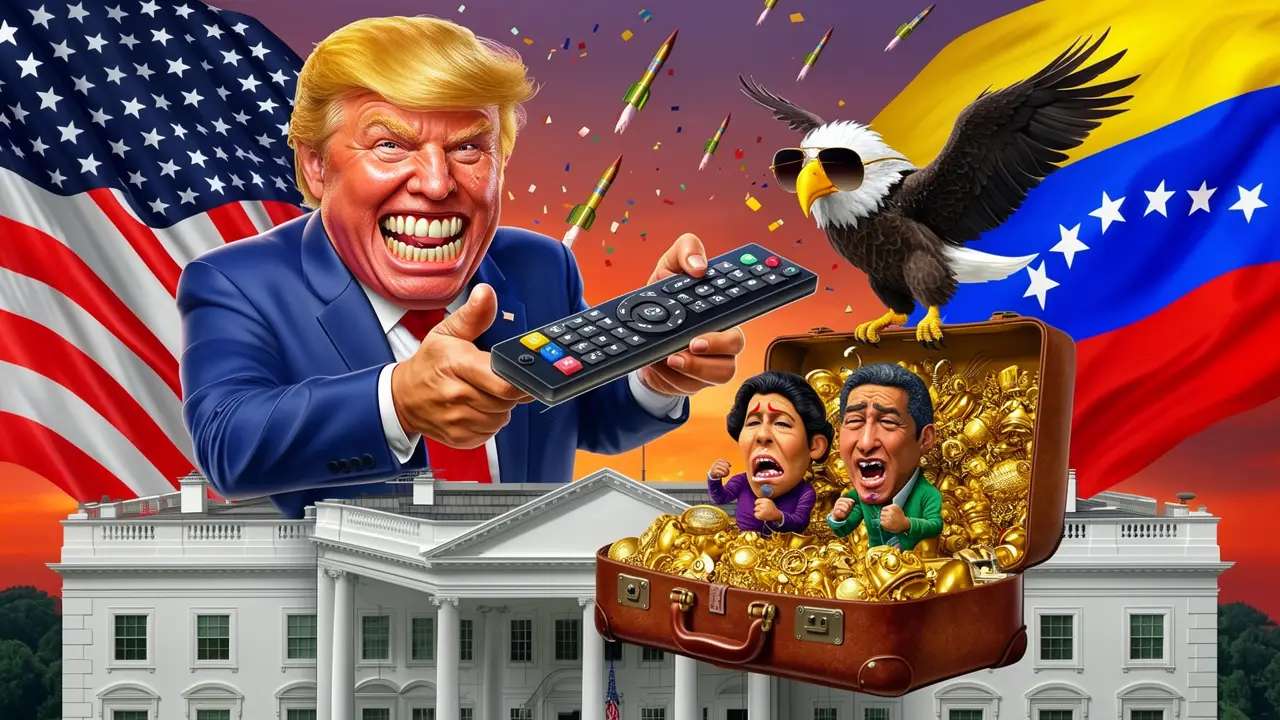 Cover art: Maduro v klepetech aneb Donalda nezastavíš