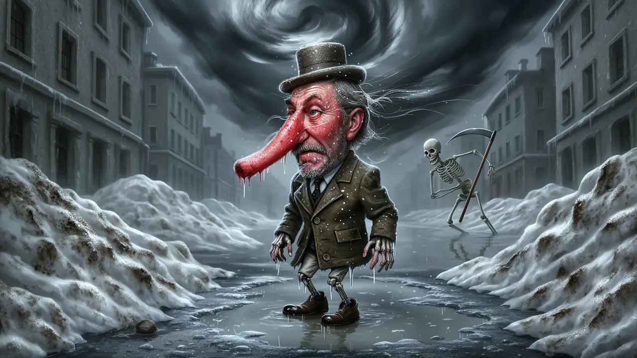 Cover art: Šedá deka z mokrého chladu