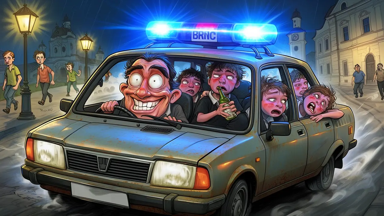 Cover art: Noční jízda Brnem, kde střízlivost dostala padáka