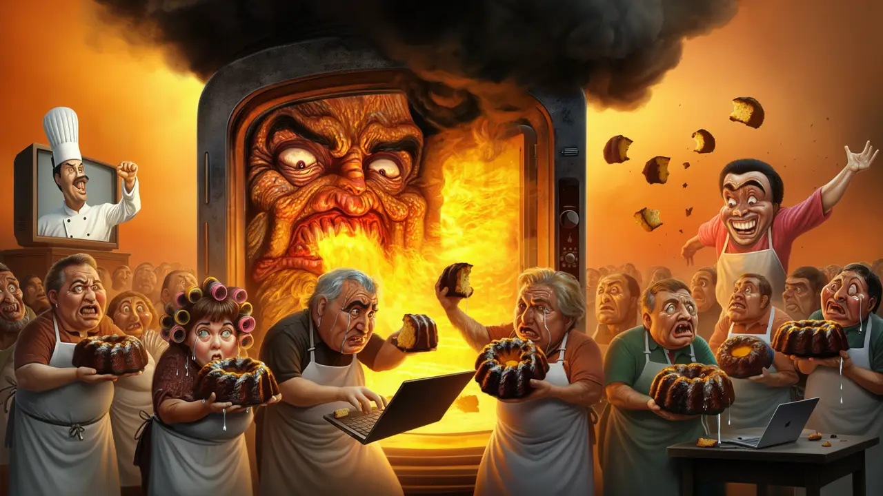 Cover art: Vzpoura lidu proti zlému porotci kvůli bábovce
