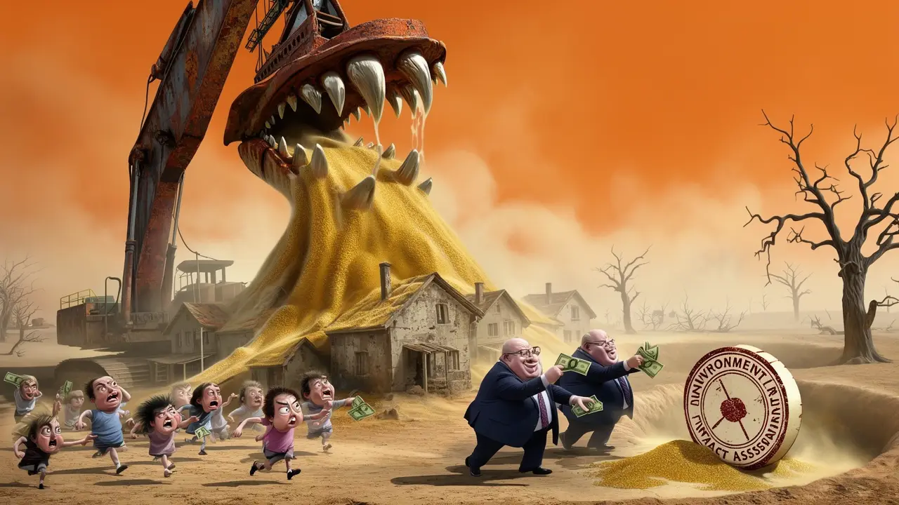 Cover art: Demokracie na prodej za cenu jedné pískovny