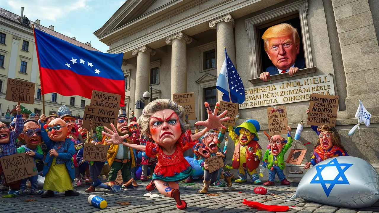 Cover art: Levicový protest za mír aneb demonstrace bez lidí