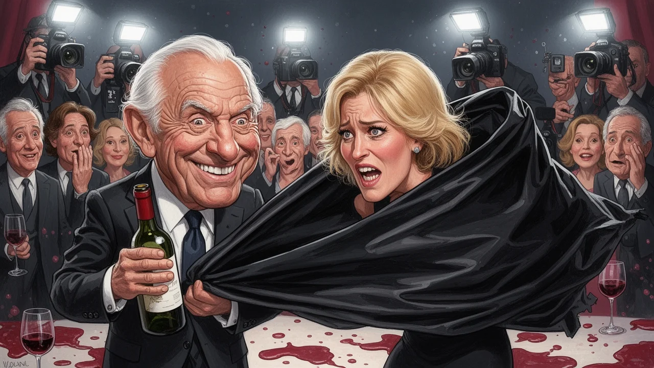 Cover art: Tragikomický útěk pod vrstvou černé plachty