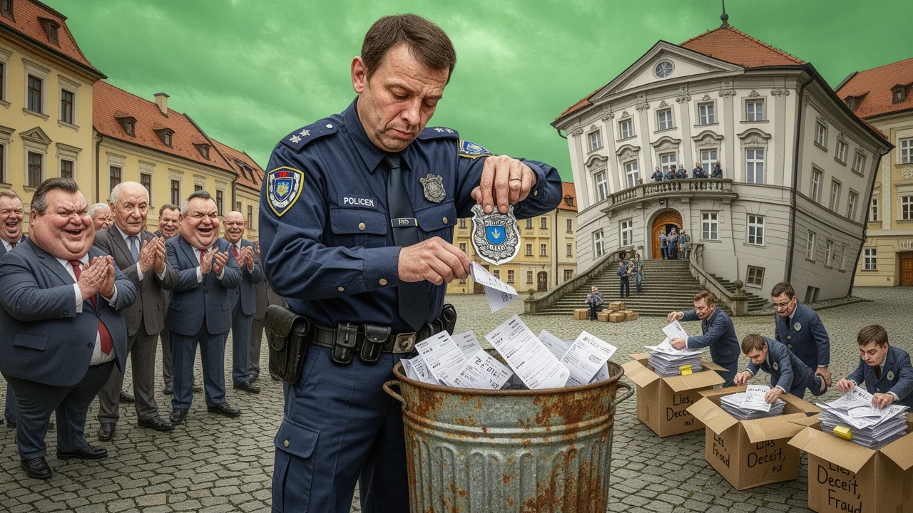 Cover art: Drsný vzkaz na stole, odcházím s čistým štítem