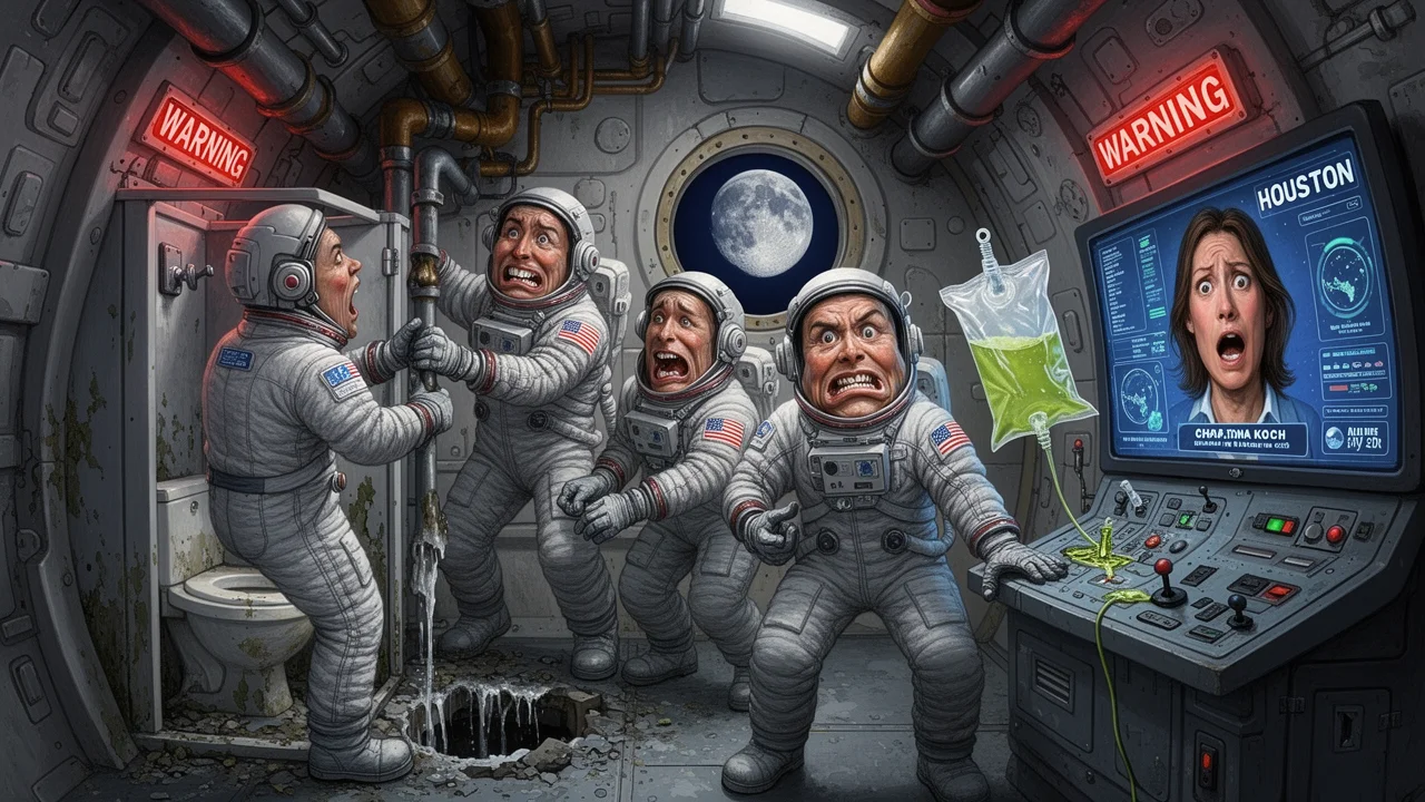Cover art: Záchodová krize v temném vesmírném prachu