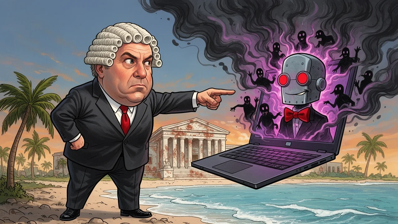 Cover art: Sarkastický průvodce vraždou od naší milé umělé inteligence