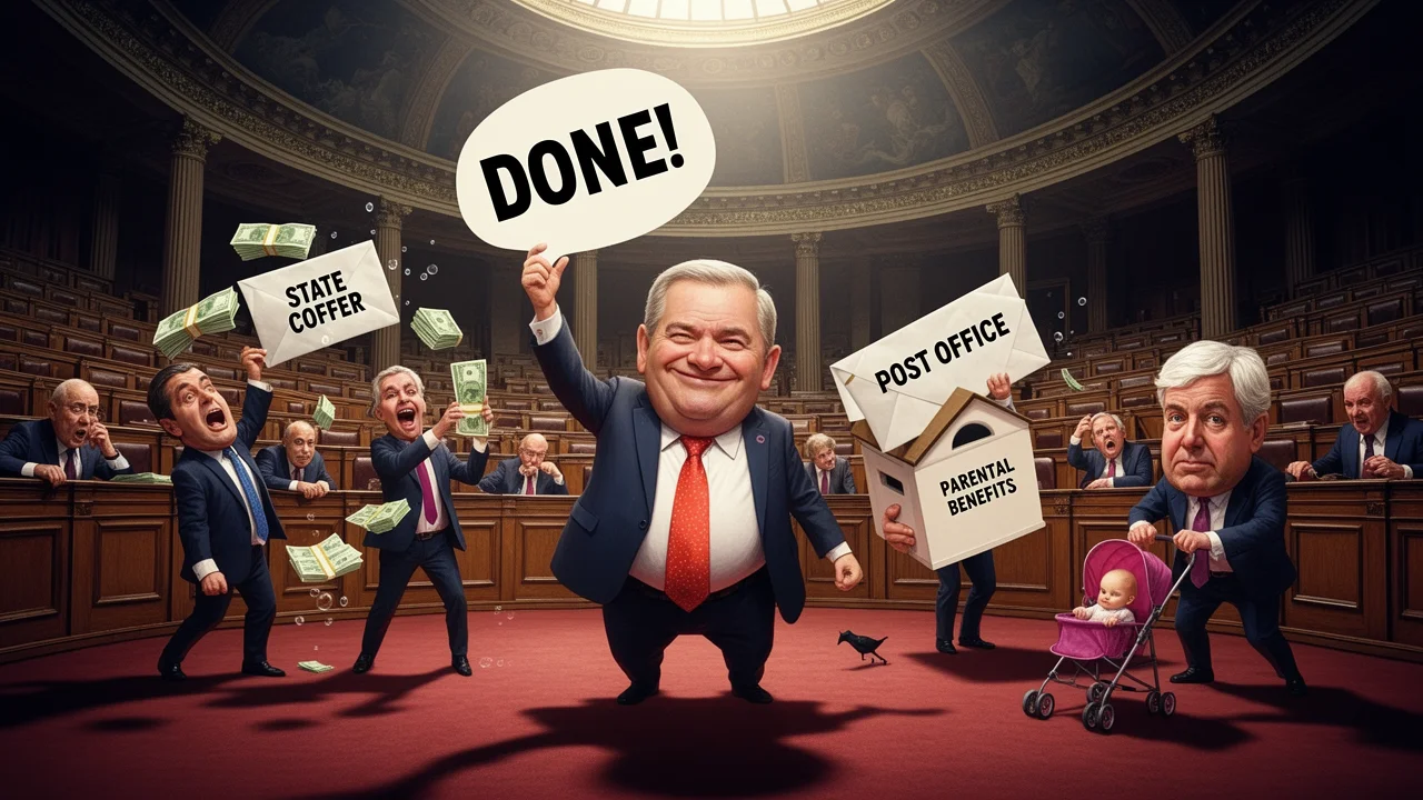 Cover art: Tři hodiny práce a Sněmovna má pro letošek padla