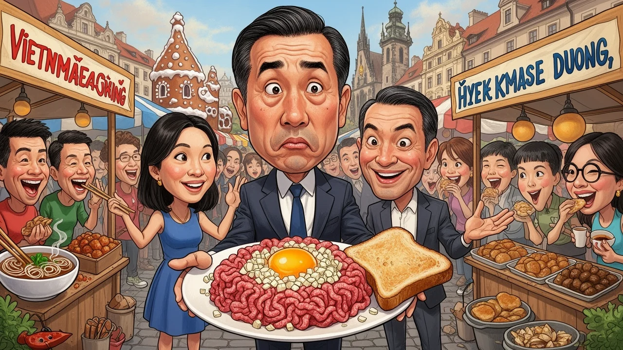 Cover art: Velvyslanec zkouší tatarák jako těžký diplomatický test
