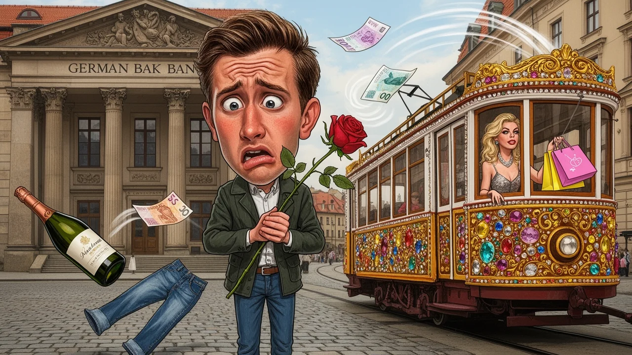 Cover art: Láska v Praze bankrot přináší a peněženka pláče
