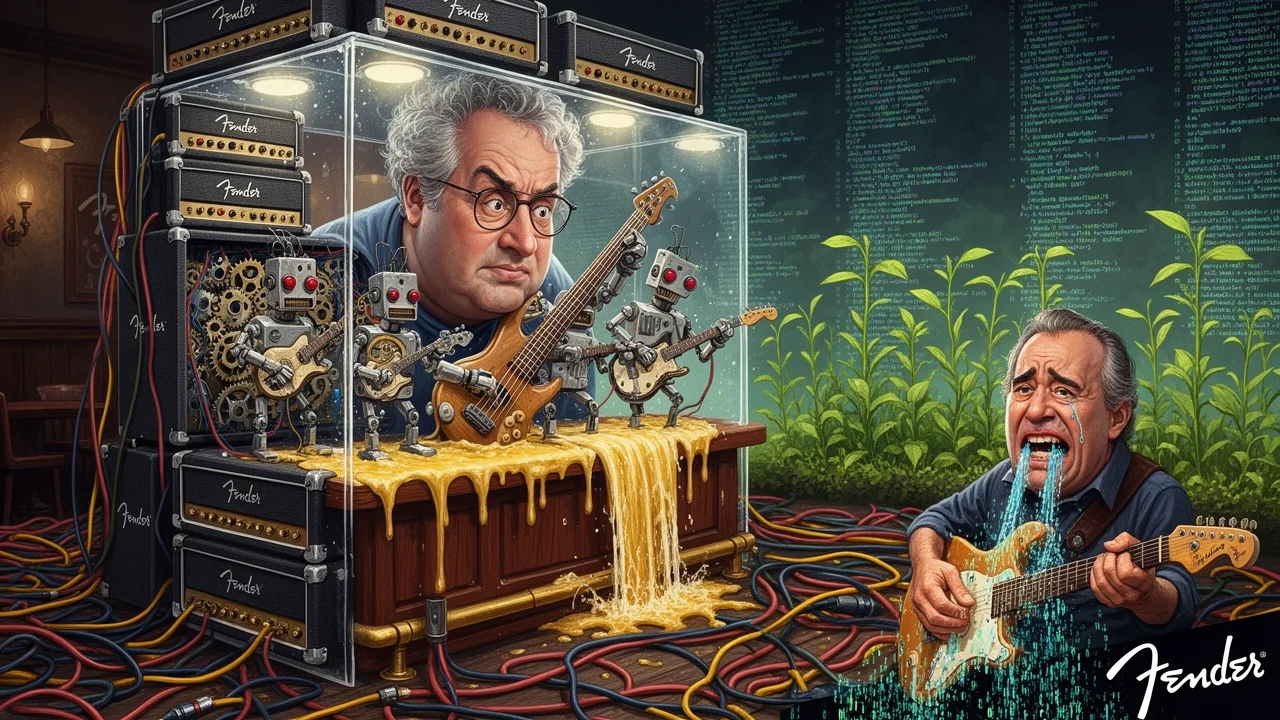 Cover art: Ředitel z Fenderu našel v kapelách roboty