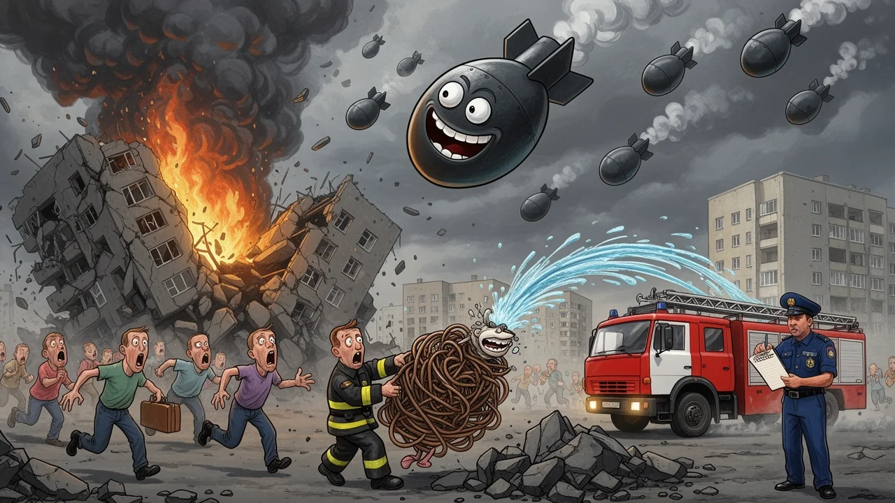 Cover art: Tragédie v Záporoží po náletu ruských bomb
