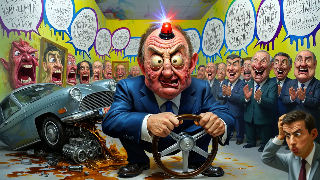 Cover art: Když motorista řídí kulturu a všichni troubí na poplach