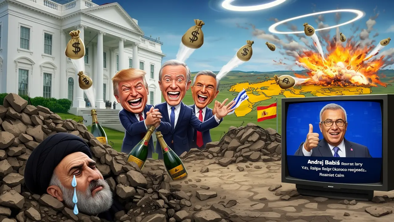 Cover art: Demokracie z nebe padá s americkou raketou
