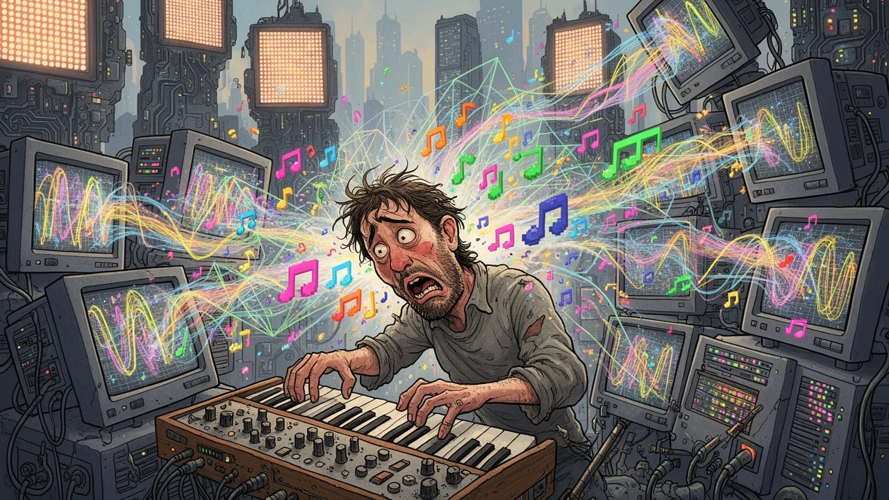 Cover art: Hudební záplava bez duše, kterou vůbec nikdo nechtěl