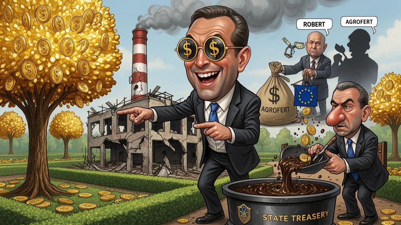 Cover art: Bohatý stát vyčistí zamořenou půdu chudému miliardáři