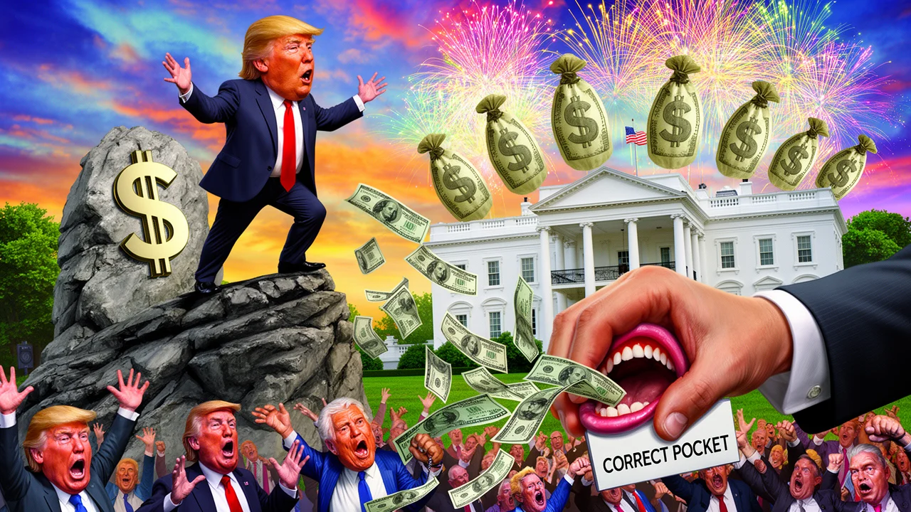 Cover art: Narozeniny za všechny prachy a Trumpův velký podvod