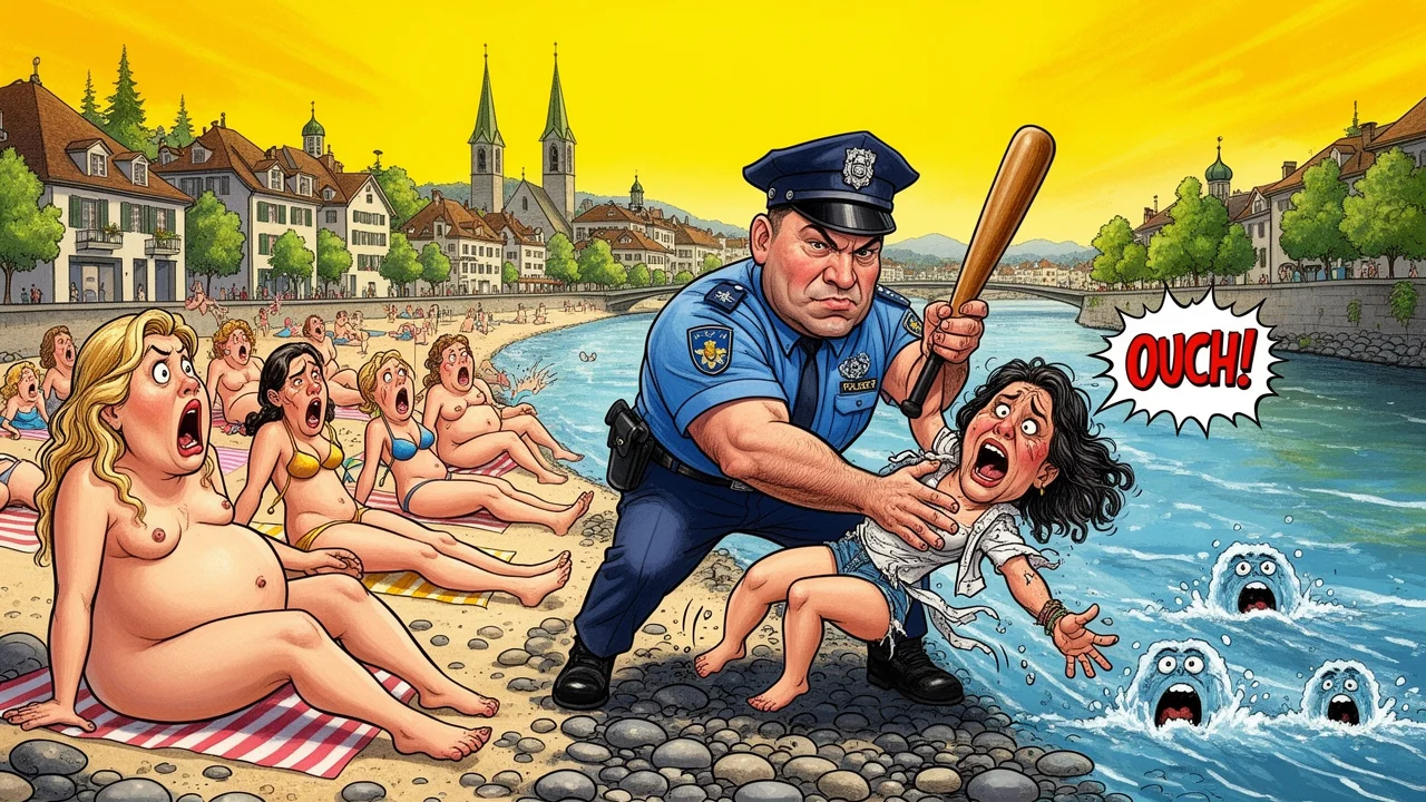 Cover art: Skandál v plavkách i bez nich, který rozdělil celé město