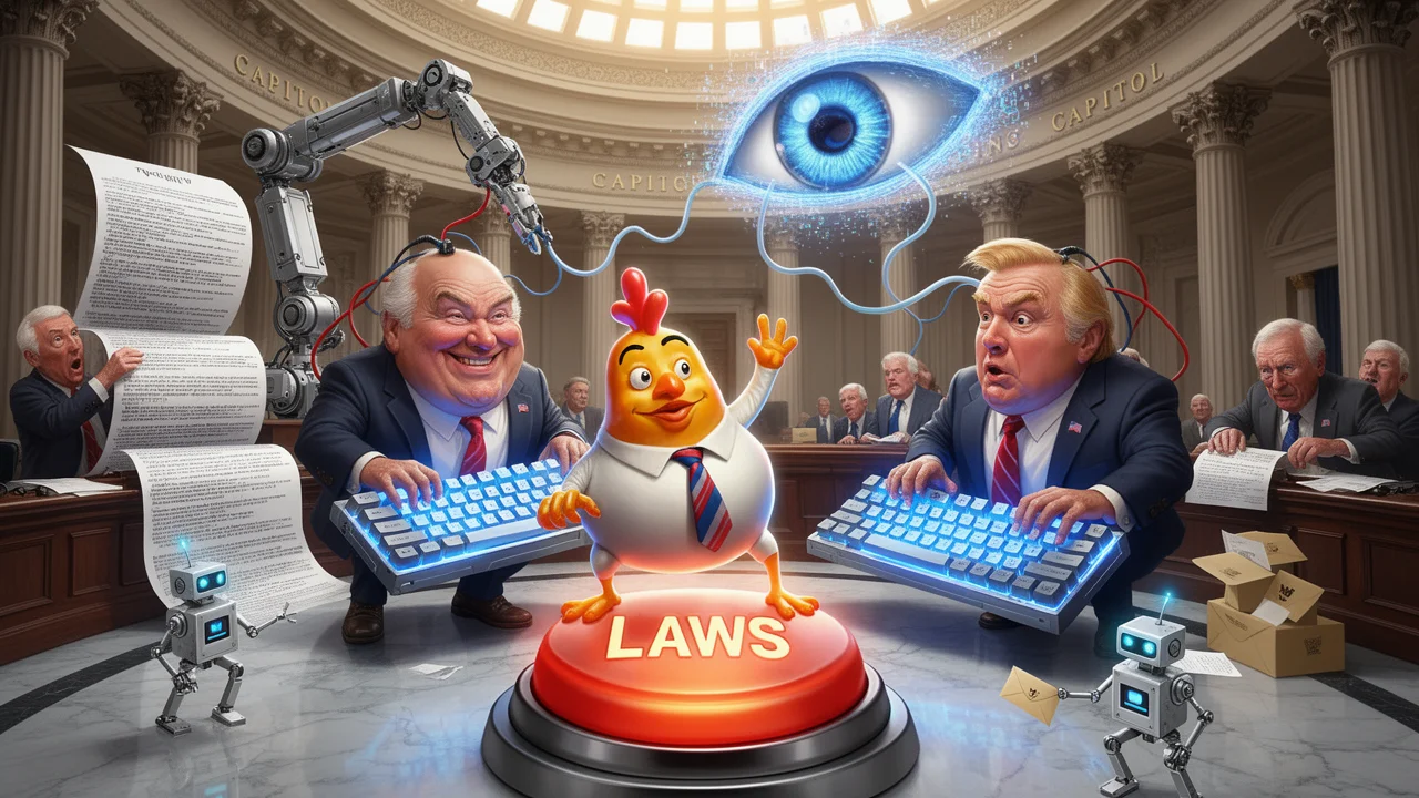 Cover art: Kongres píše zákony přes robota od OpenAI