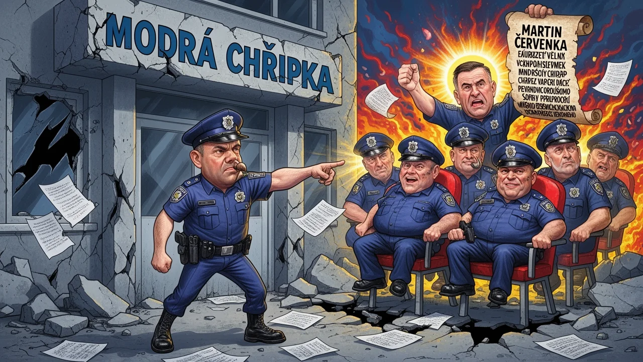 Cover art: Modrá chřipka kosí šéfy a sny o spravedlnosti