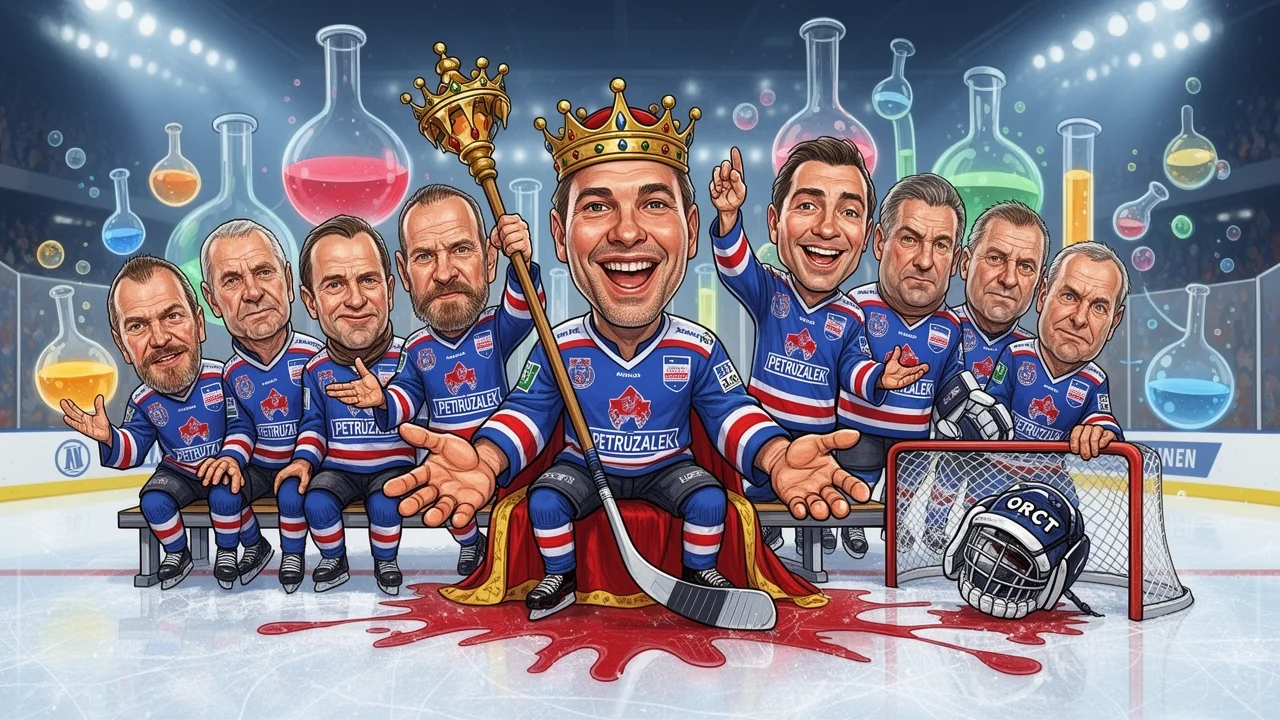 Cover art: Olympijský vítěz Reichel přebírá rozbitou lavičku Litvínova
