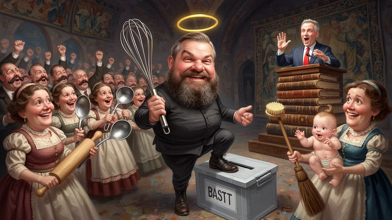 Cover art: Pastor Doug Wilson vrací ženy zpátky k plotně