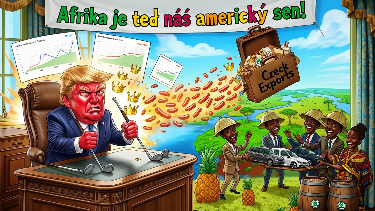 Cover art: Když Donald bouchne do stolu, český exportér balí kufry