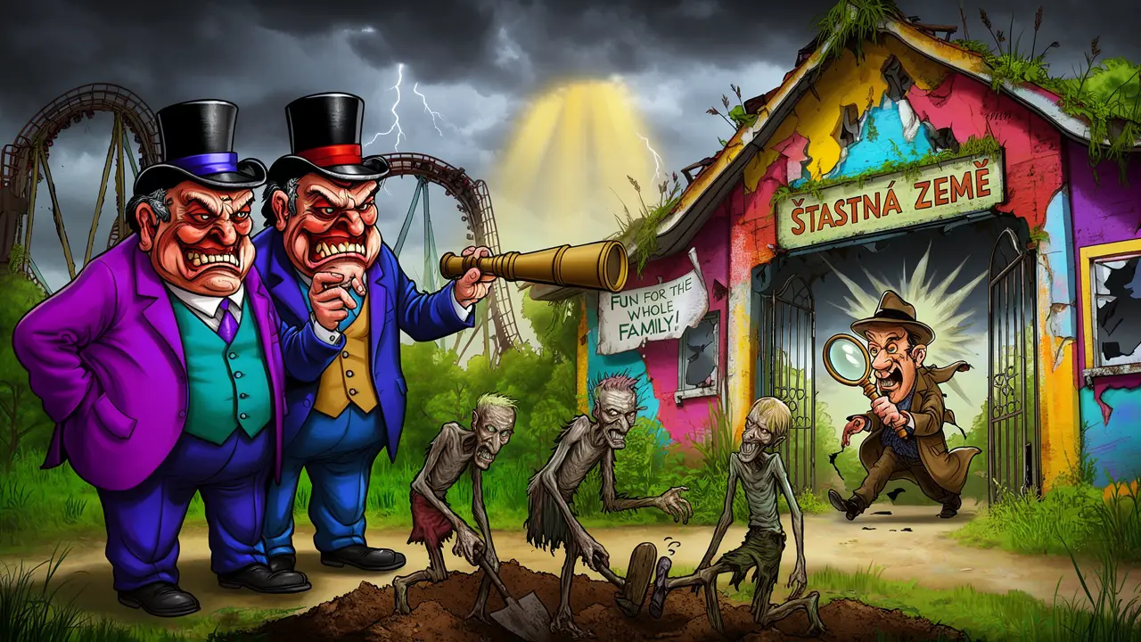 Cover art: Horor ve Šťastné zemi, kde sen končí hrobem