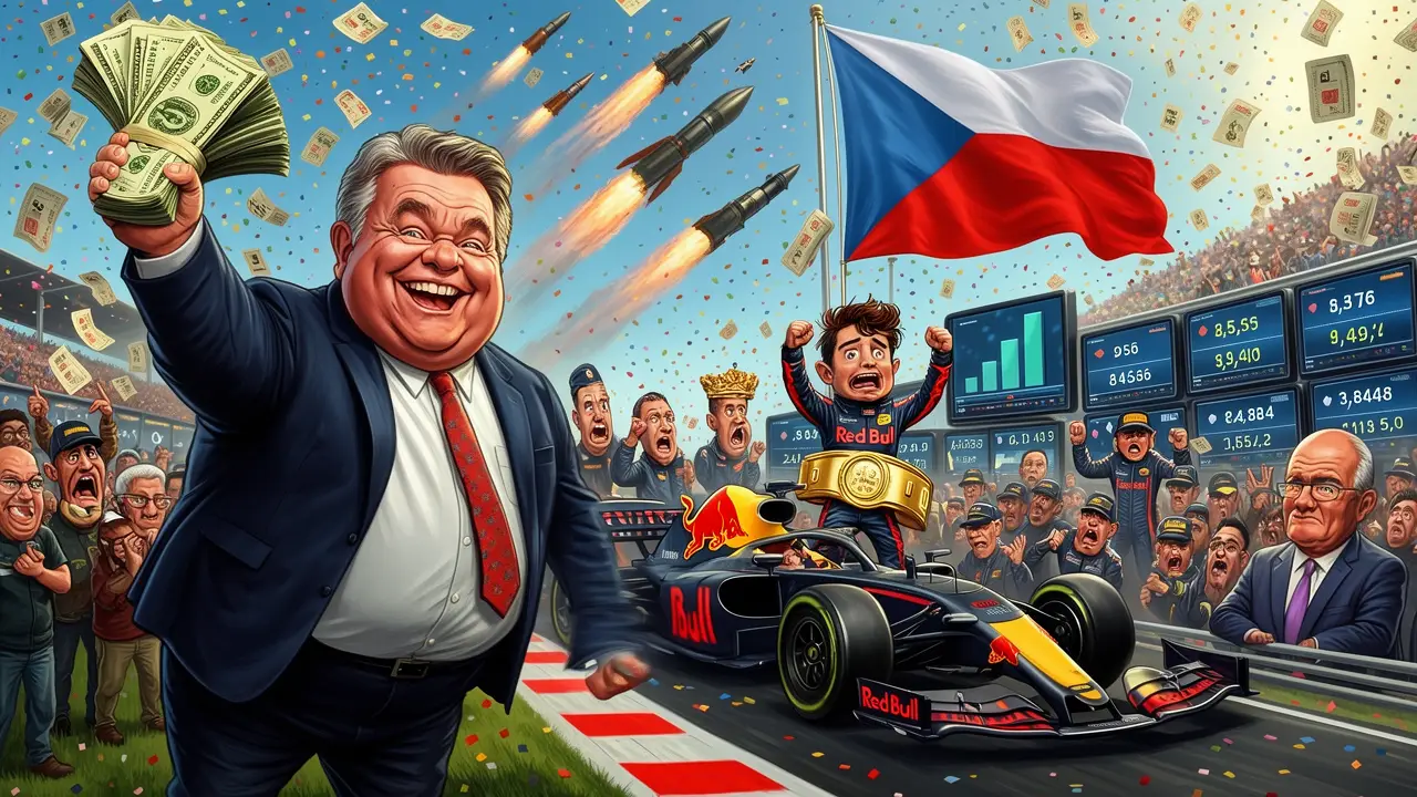Cover art: Miliardový byznys v dýmu z padajících raket