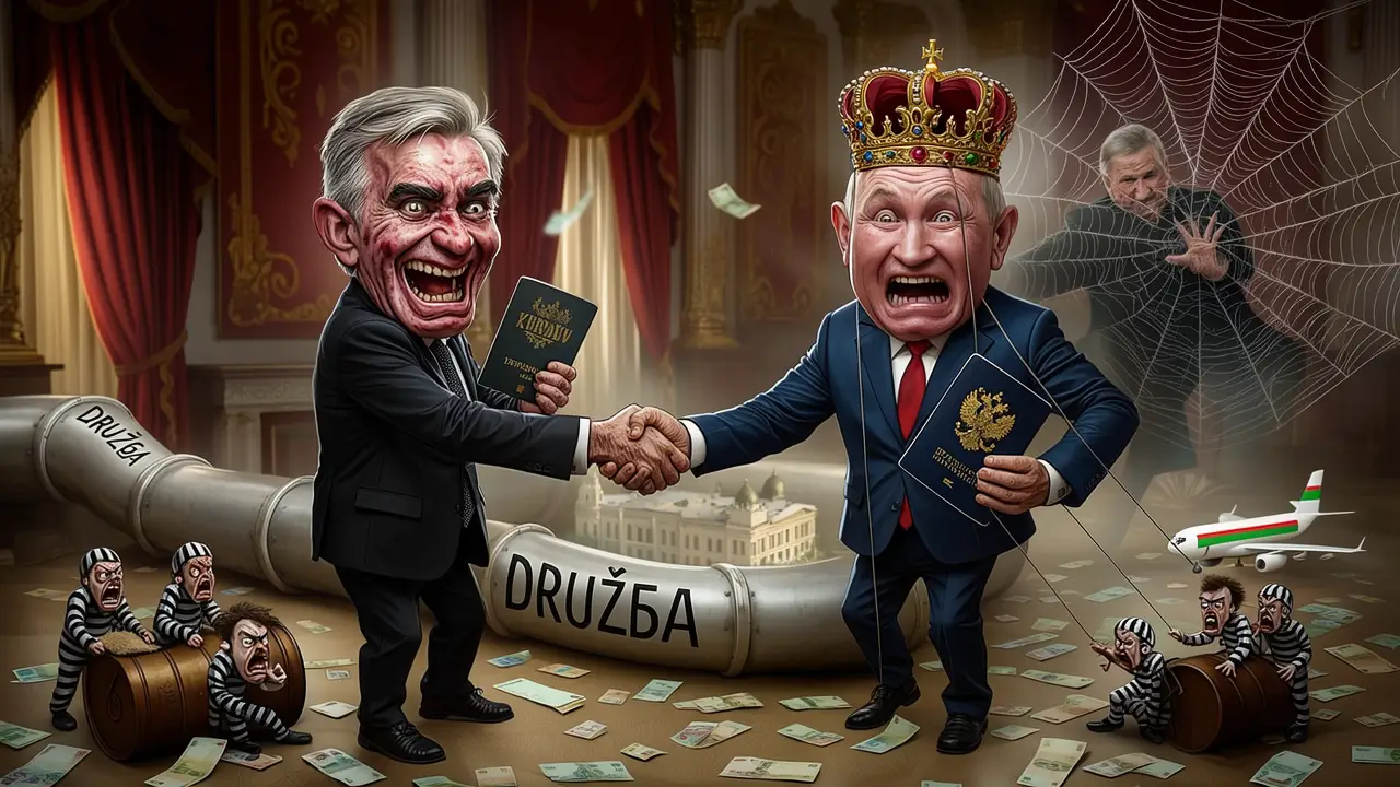 Cover art: Ropa, plyn a dva zajatci na předvolebním pultu