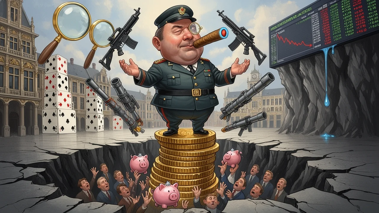 Cover art: Prázdné sklady zbrojaře letí volným pádem dolů