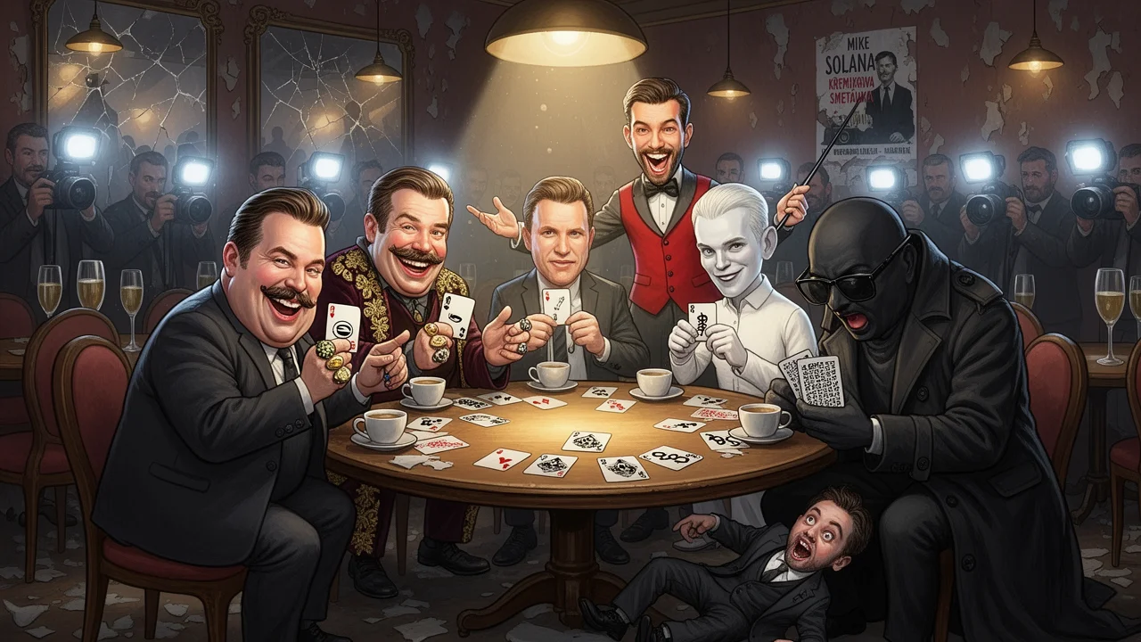 Cover art: Křemíková mafie v kavárně, kde se lže s úsměvem